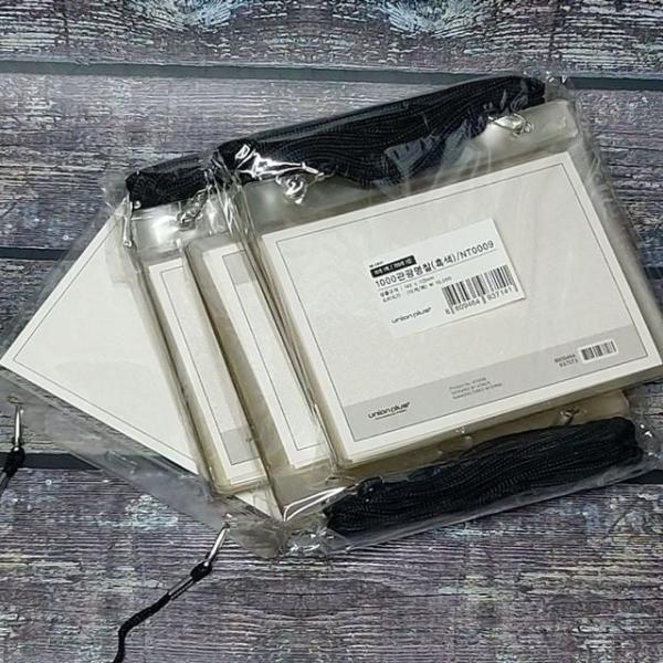 비닐명찰 목걸이케이스 사원증넥행사용 이름표PVC 30개