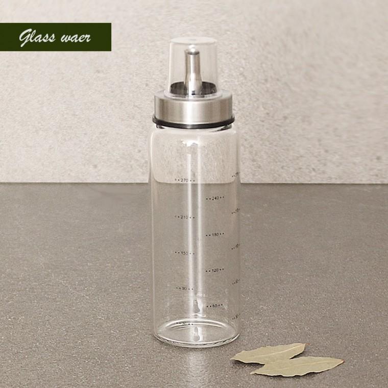 [도매포유]글라스 뚜껑 오일병 300ml
