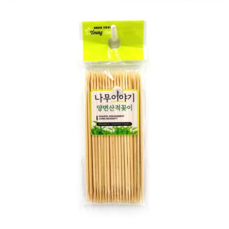 산적꽂이 미니 10cm 50P 나무꼬지 떡꼬치 나무꽂이