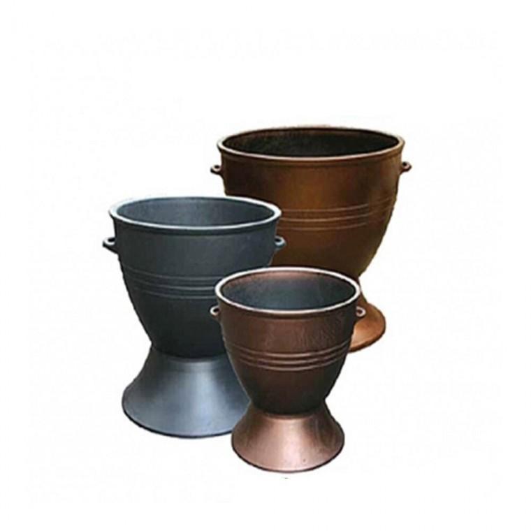 8번 노변시루받침분 나무화분 야외화분 원형화분