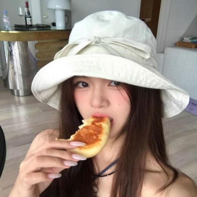 여성 아웃도어 여행용 아노락 리본 벙거지 버킷햇 모자