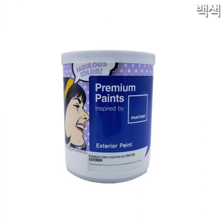 수성페인트 외부용 무광 백색 1L 빠대 퍼티 빠데
