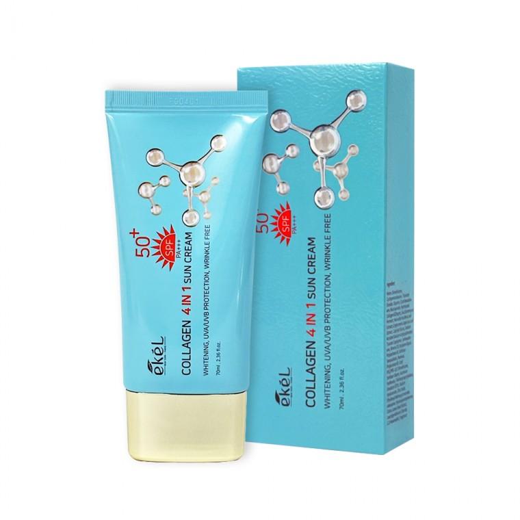 이켈 콜라겐 포인원 선크림 70ml 선크림 자외선차단제 선블록 SPF50+ PA+
