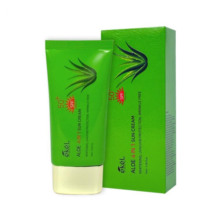 이켈 알로에 포인원 선크림 70ml 선크림 자외선차단제 선블록 SPF50+ PA+
