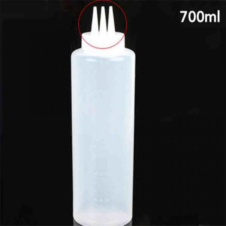 3구 케찹병 소스병 특대 700ml 페트공병 케찹통 소스용기