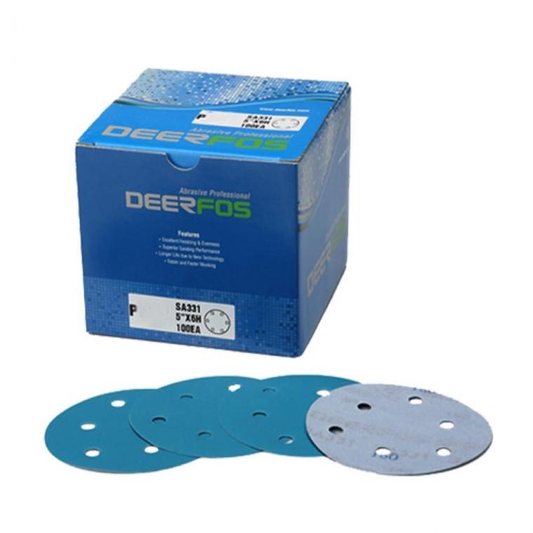 127mm 원형 필름페파 100매 샌딩페이퍼 샌딩사포 뻬빠