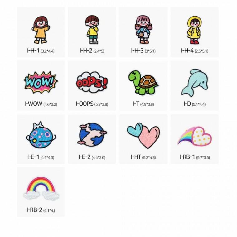 열부착 패치 일러스트 I
