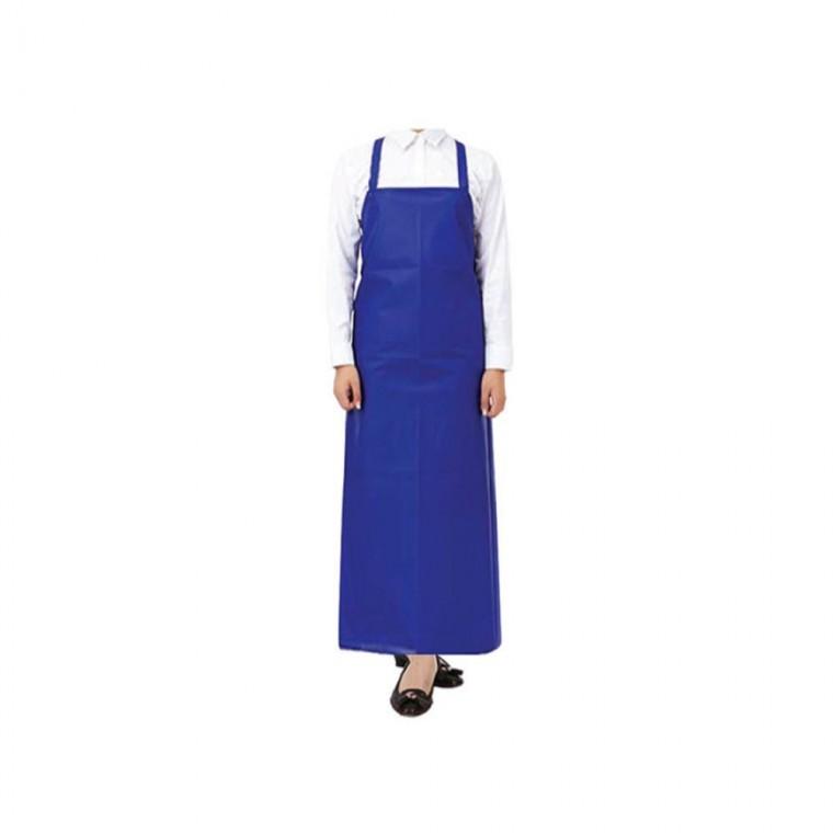 H형 방수앞치마 무광 대형 파랑 미술앞치마 미용실앞치마 급식앞치마