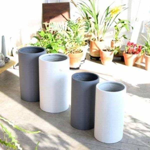 원통형 화분 24x46cm 실내화분 실외화분