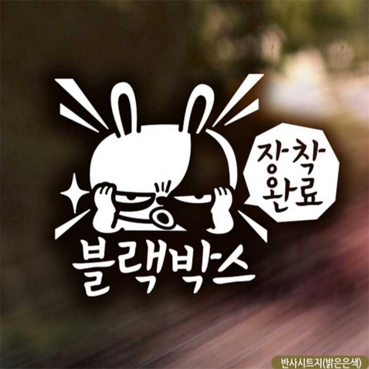 자동차스티커 블랙박스 장착완료 초보운전 반사 양보운전스티커 안전운전스티커 안전거리스티커