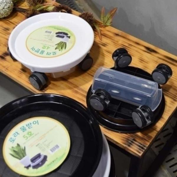 바퀴 345mm 화분 받침 물받침대 바퀴달린화분받침대