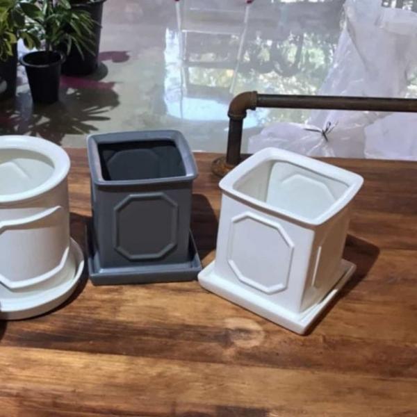 몰딩 16x16x17cm 화분 회사화분 창가화분