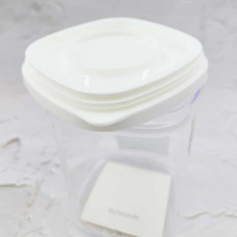 밀폐캐니스터220ml 과자 진공 사각