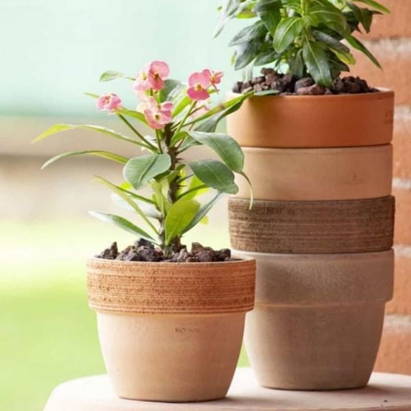 바소 30x26cm 살구색 인테리어화분 토분화분