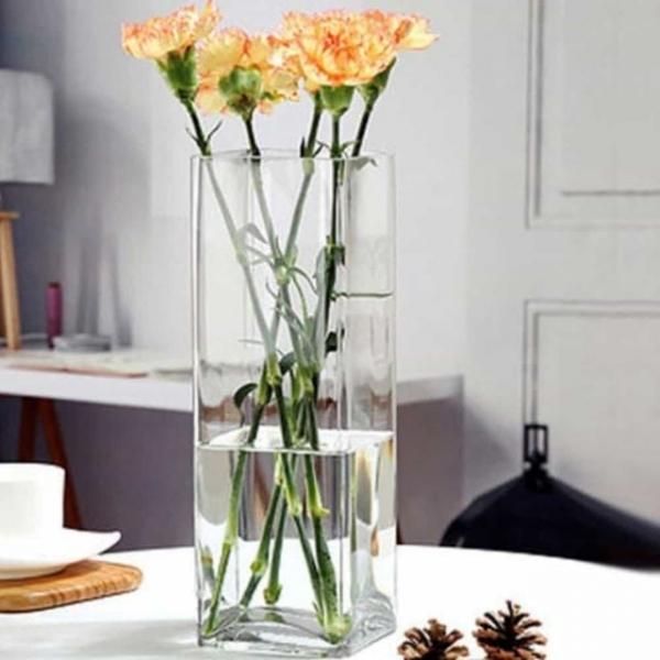유리 화병 12x12x40cm 원형화병 꽃다발화병