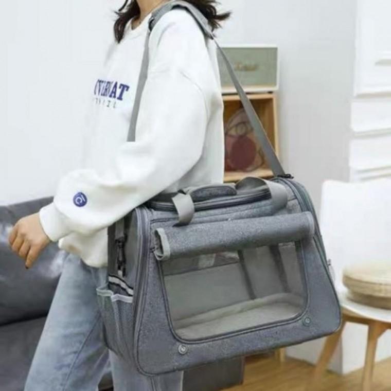 통기성 고양이 이동 케이지 애완동물 외출가방 병원용 산책용 고양이이동가방 고양이슬링백 고양이산책가방