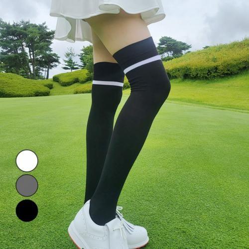 혜명몰 [CN32] 원라인 니하이삭스 흘러내림방지 롱 오버 니삭스 무릎양말 오버니삭스 롱삭스 롱니삭스 여성