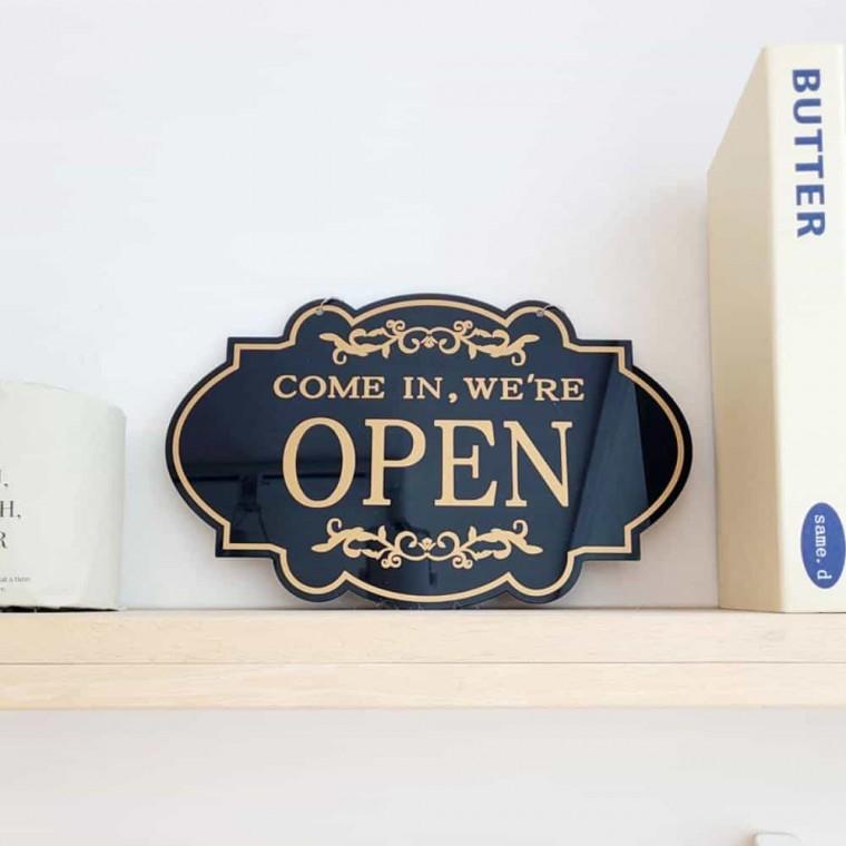 OPEN CLOSED 안내판