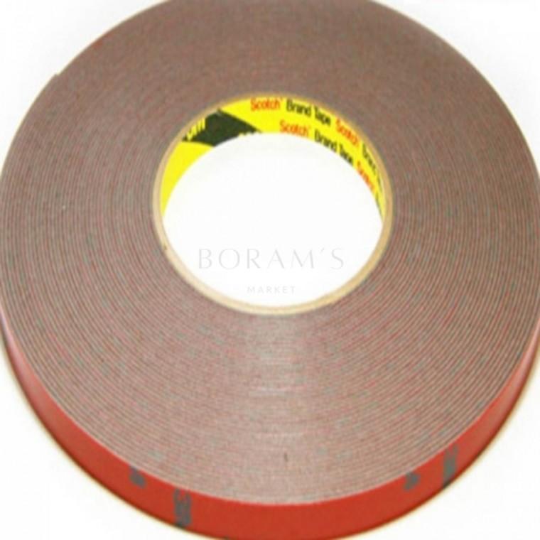 몰딩양면테이프 25mm x 16.5M 선바이저 차량용테이프 두꺼운양면테이프