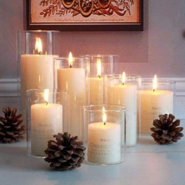 원통 유리 화병 14x50 화병 유리꽃병