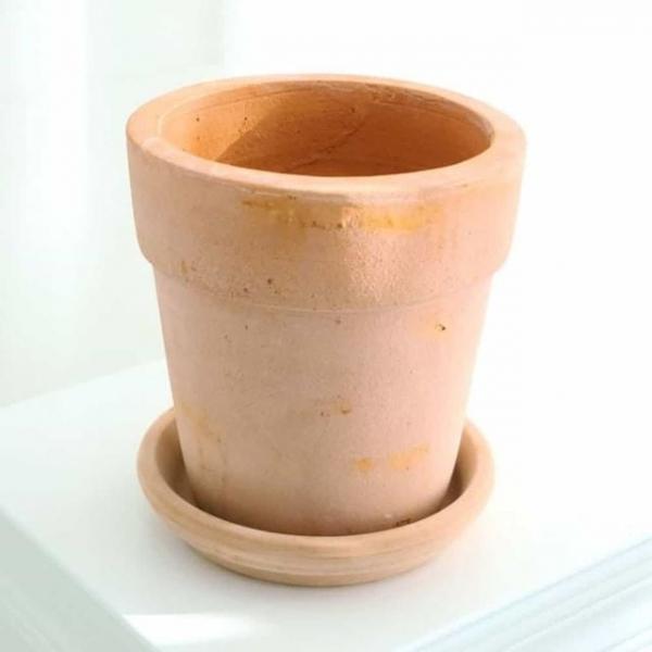 토분 16x17cm 받침 빈티지화분 인테리어화분