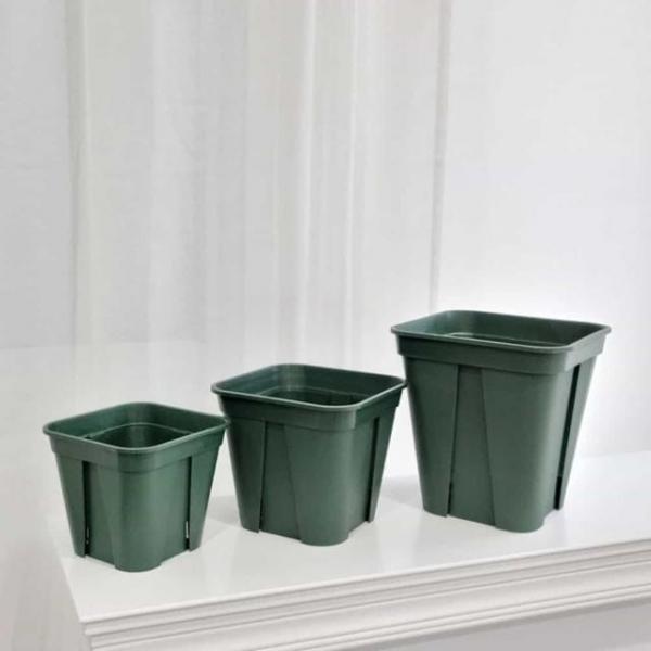 슬릿 화분 21x21x21 화분플라스틱 사각플라스틱화분