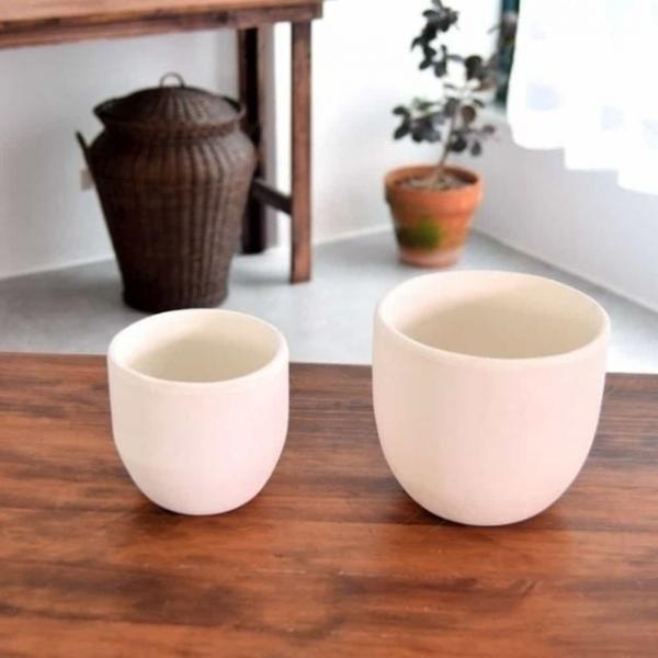 토분 흰색 12x11cm 이탈리아토분 빈티지토분