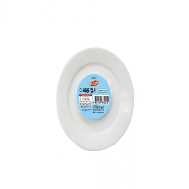 다회용접시 150mm 10p 장례음식접시 머릿고기접시 성묘접시
