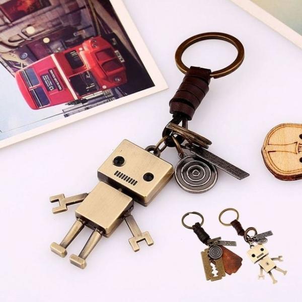 bns 빈티지 가죽 키링 키홀더 1개(디자인 택1)