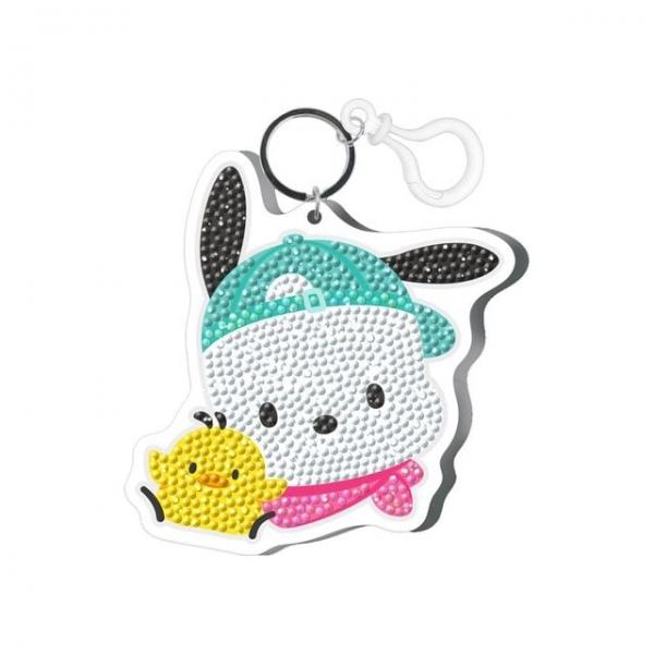 DIY 캐릭터즈 포차코 보석십자수 왕 키링