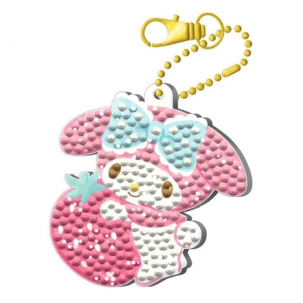 DIY  마이멜로디 스트로베리 보석십자수 아크릴 키링