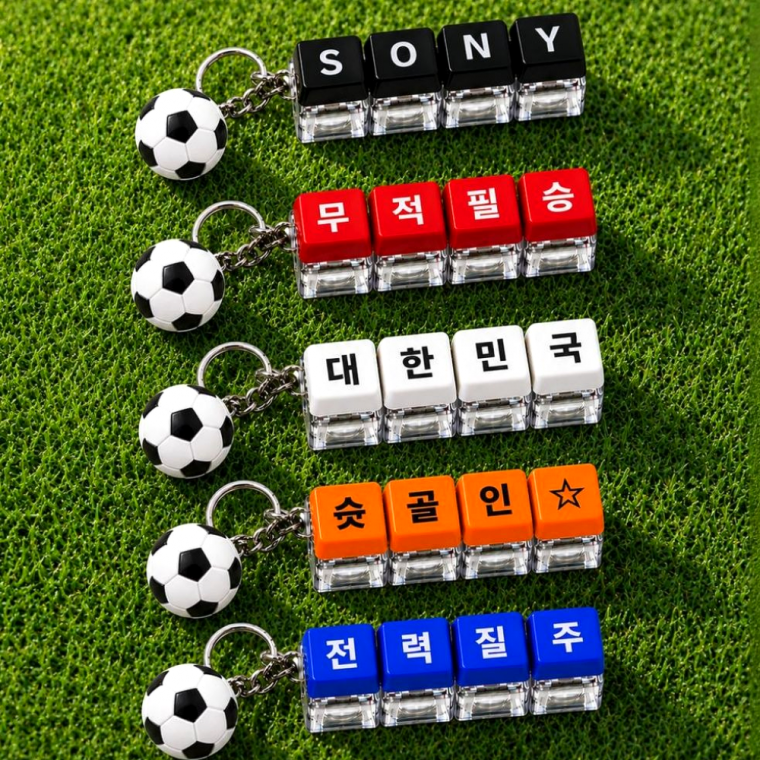 축구 4구 키캡 키링 열쇠고리 가방고리 백참 에어팟 소품 선물 운동 덕질 취미 응원