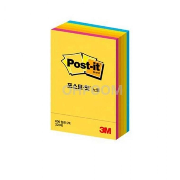 노트 형광 45장 5색상 51x76mm 뜯어쓰는노트 점착식메모지 미니메모지