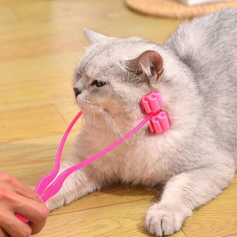 고양이 얼굴 마사지 롤러 반려동물 목 다리 소프트 안마기