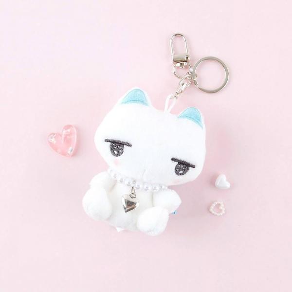 아이네꼬 앉은 인형키링 8cm