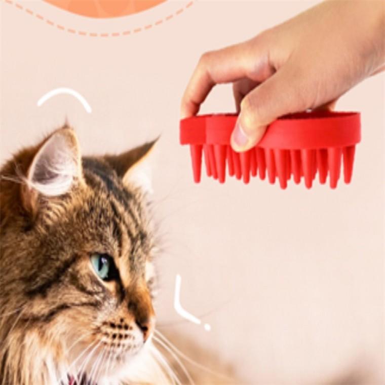고양이 실리콘 브러쉬 정리 수납 실리콘브러쉬 고양이실리콘 다용도