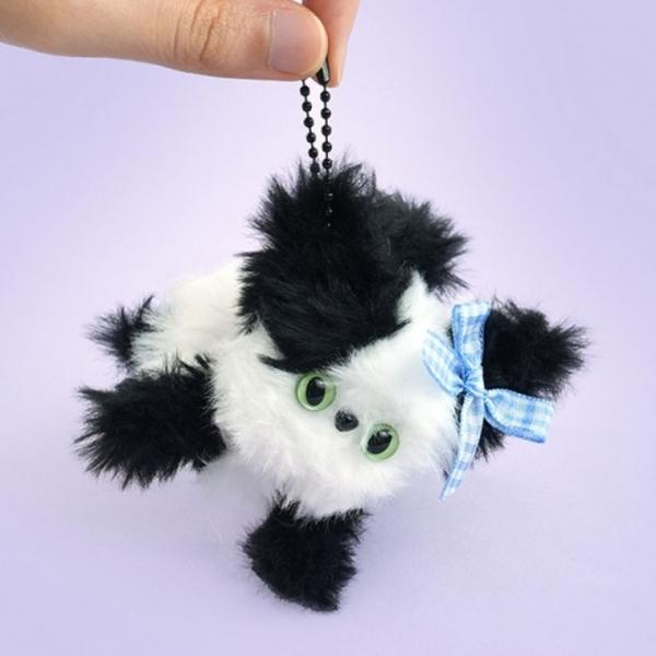 핑크풋 모루인형 키트 투톤고양이 키링 만들기 재료