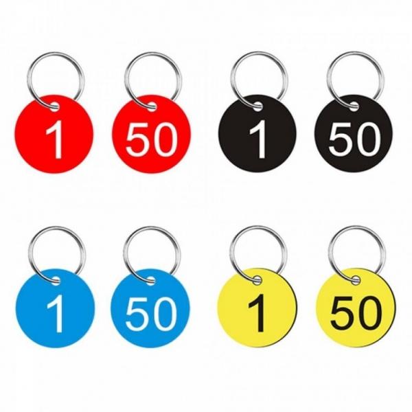 번호판 키링 숫자 열쇠고리 1-50 세트
