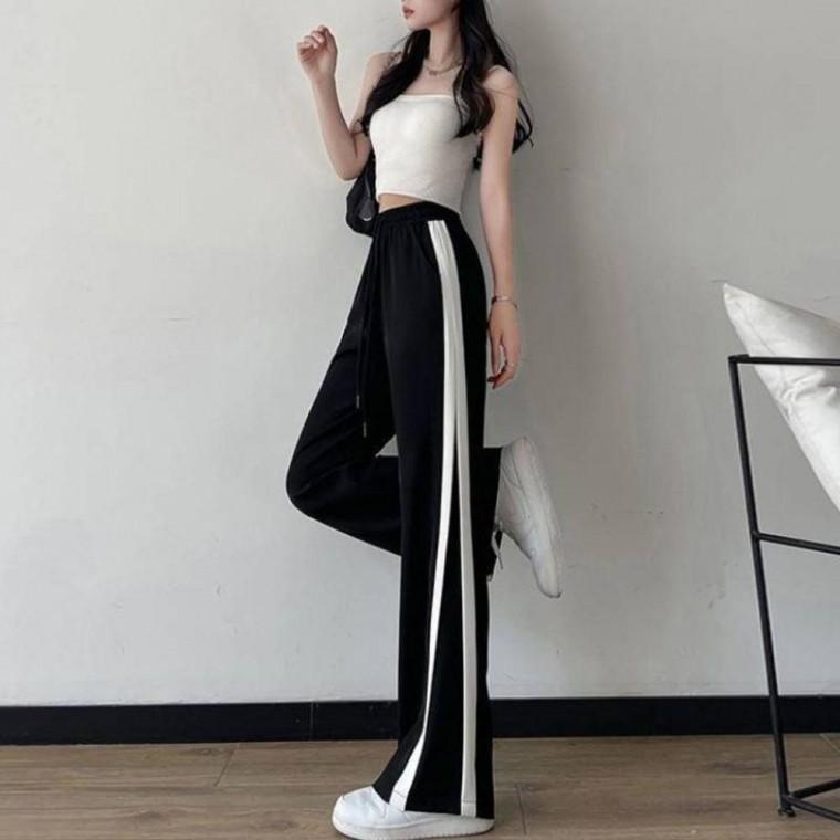 여성 여름 트레이닝 바지 러닝 운동 밴딩 일자 와이드 팬츠