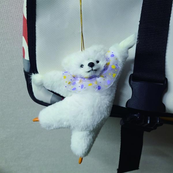 인테리어장식품 키링 보스턴발레곰 화이트 곰인형