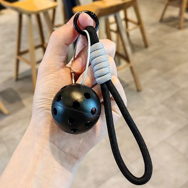 로하아일랜드 피클볼 키링 로프 열쇠고리 가방 블랙