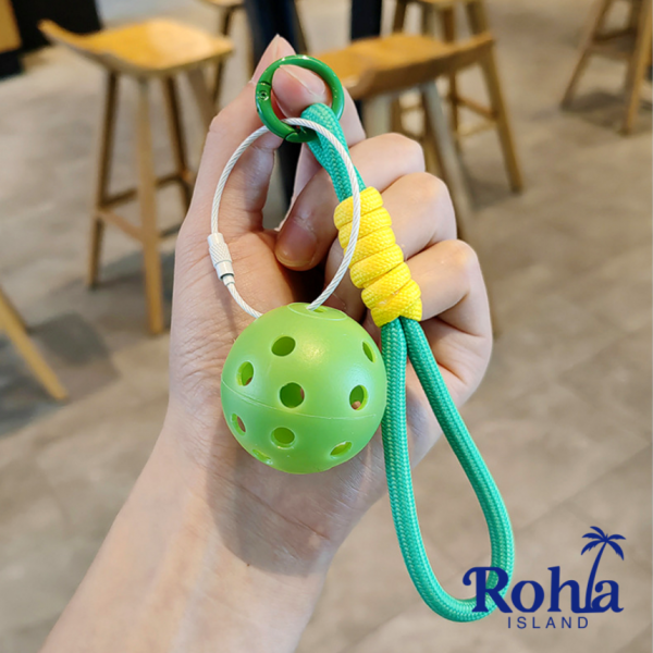 로하아일랜드 피클볼 키링 로프 열쇠고리 가방 그린