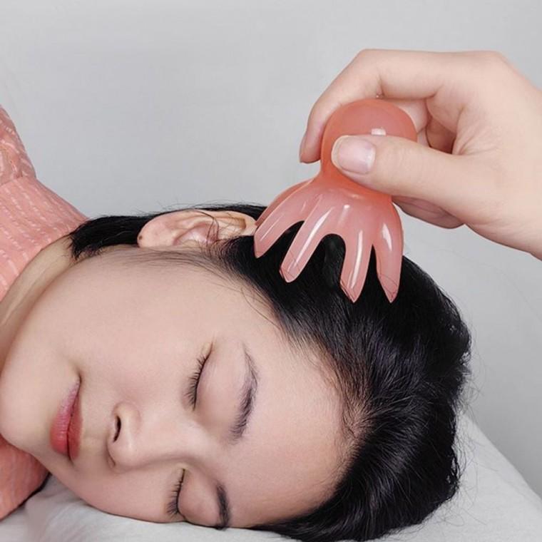 괄사마사지기 문어 마사지 빗 두피 목 어깨 괄사 마사지기 마사지봉