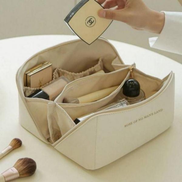 휴대용 가죽 여행용 화장품 정리함 파우치 메이크업파우치