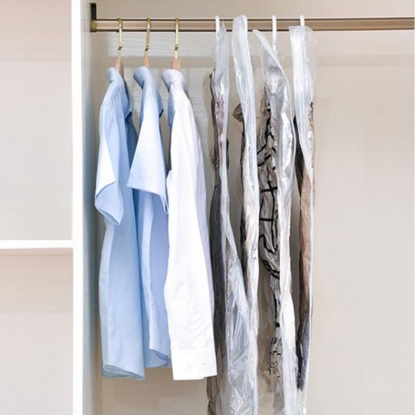 진공압축팩 옷걸이형 롱패딩 입체특대형 옷장정리 부피축소 공간확보 옷 이지백 스마트 파우치 압축 커버