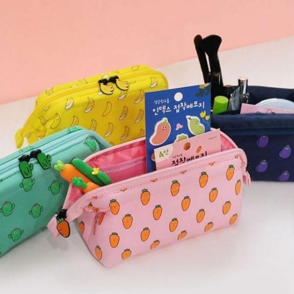 필통 당근친구들 패딩와이어파우치필통 봉제필통 사각필통 천 교회 입학 면 필통 신학기 파우치 초등학교