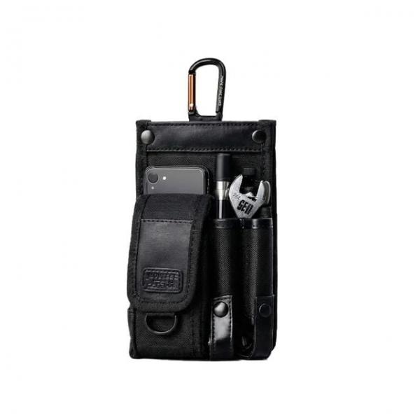 공구집 툴벨트 185x120x75mm 카라비너 F-76 공구파우치