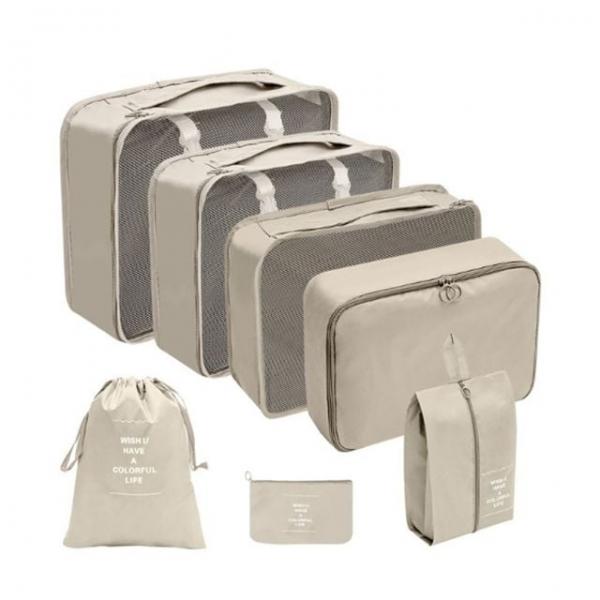 깔끔한 여행 캐리어 정리 파우치 출장 옷정리 7종 1P 수납 용품 파우치