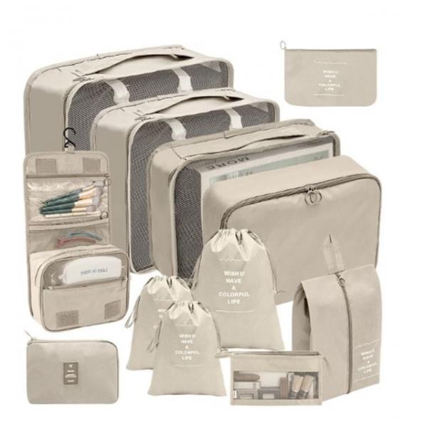 깔끔한 여행 캐리어 정리 파우치 출장 옷정리 12종 1P 수납 용품 파우치