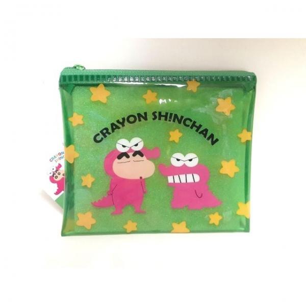 bns 짱구 미니 투명 파우치 PVC 지퍼 크레용신짱